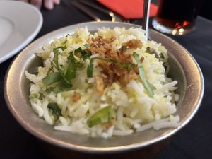 Pilau rice   at Golden Ambal in Edinburgh