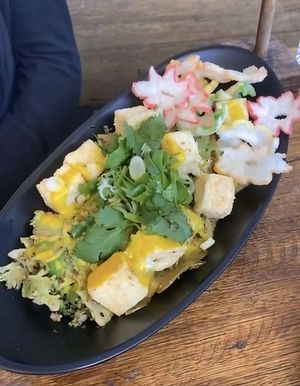 Wok n broccoli with tofu  at Wholefoods Kitchen in Bendigo