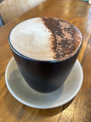 Oat hot chocolate   at Wholefoods Kitchen in Bendigo