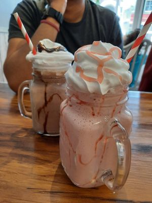 Chocolate and Strawberry Cream Shake :) at Seaside Kitchen in Margate