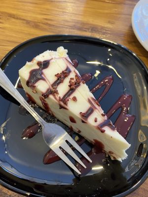 Raspberry cheesecake  at Seaside Kitchen in Margate