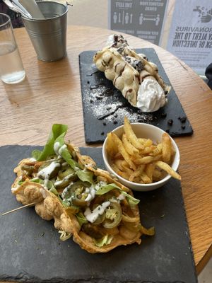 Bubble waffles :) at Seaside Kitchen in Margate