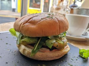 Cheeze burger at Seaside Kitchen in Margate
