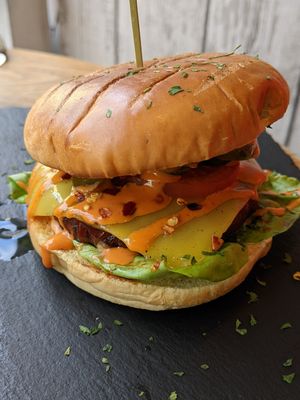 Jalapeno burger at Seaside Kitchen in Margate