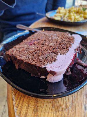 Black forest cake at Seaside Kitchen in Margate