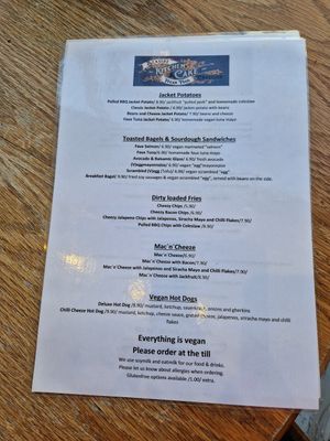 Menu - mains at Seaside Kitchen in Margate