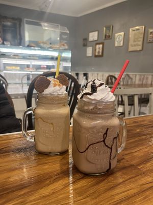 Biscoff shake and choc & peanut shake   at Seaside Kitchen in Margate