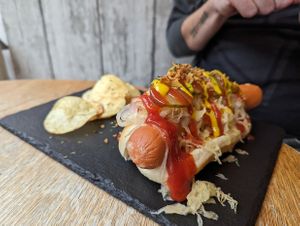 Hot dog at Seaside Kitchen in Margate