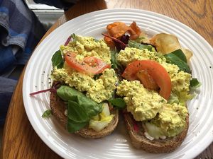 Fegg mayonnaise on sourdough  at Seaside Kitchen in Margate