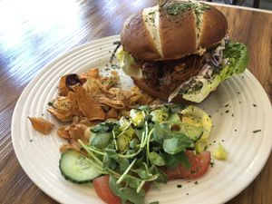 Jackfruit Burger  at Seaside Kitchen in Margate