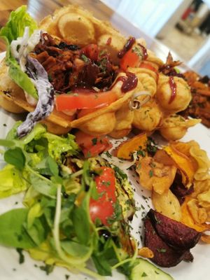 BBQ Bubble Waffle at Seaside Kitchen in Margate