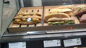 vegan sandwiches at backWERK - Hauptbahnhof in Berlin