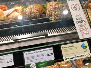 very few vegan options at backWERK - Hauptbahnhof in Berlin