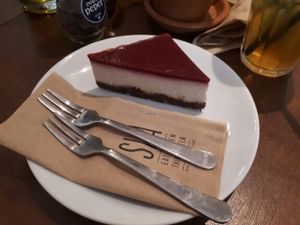 cheesecake  (vegan) at SLA - Voorstraat in Utrecht