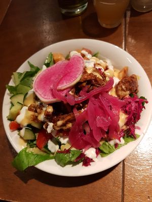 Vegan kapsalon salad - very good!!! at SLA - Voorstraat in Utrecht