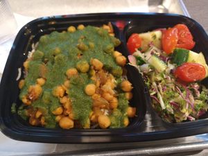 Chana bowl at Bombay Eats - Streeterville in Chicago