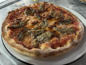 Vegan harissa melanzane  at Pizza Express - Wimbledon in South West London