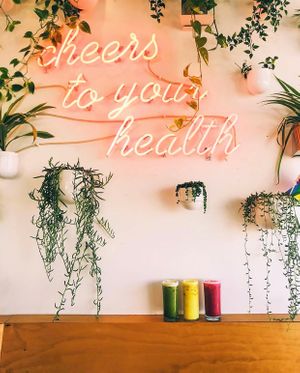 Superfood Lattes at Salud Juice - 4th St in Long Beach