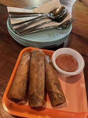 Veg spring rolls  at Pai Toronto in Toronto
