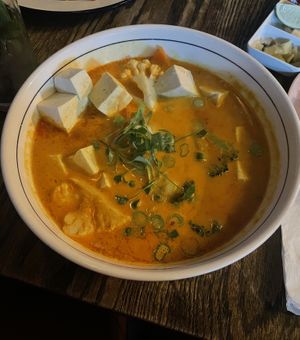 Khao Soi. Ask to make vegan with rice noodles.   at Pai Toronto in Toronto