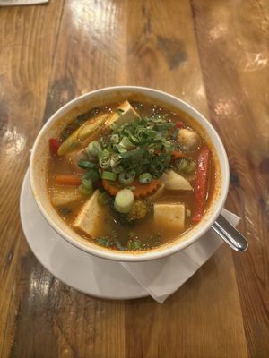 Vegan tom yum  at Pai Toronto in Toronto