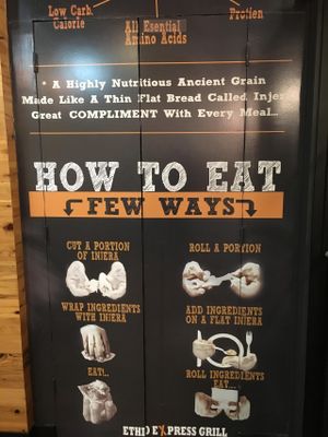 Front sign at Ethio Express Grill in Silver Spring