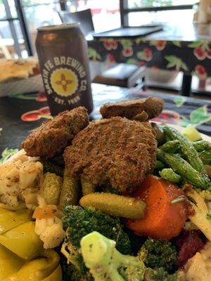 You are able to bring in your own drinks, so we grabbed some beers next door at Moshe's Golden Falafel - McCullough Ave in San Antonio