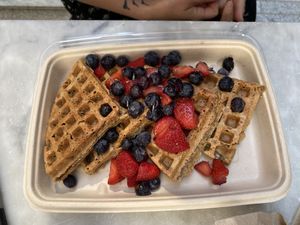 Waffles, Berries and Lavender  at Fruitive - Palmer Alley in Washington