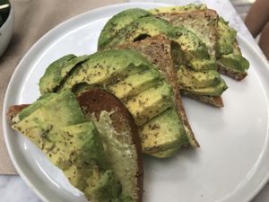 Avocado toast  at Fruitive - Palmer Alley in Washington