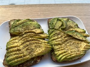 Avocado toast  at Fruitive - Palmer Alley in Washington
