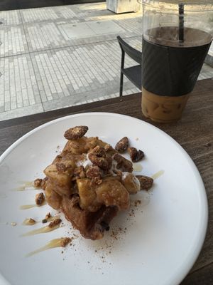 Small order apple cinnamon waffle  at Fruitive - Palmer Alley in Washington