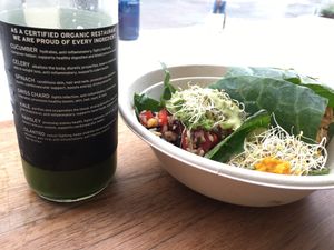 Vegan Tacos and green juice   at Fruitive - Palmer Alley in Washington