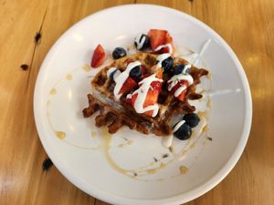 Mini berry waffle at Fruitive - Palmer Alley in Washington