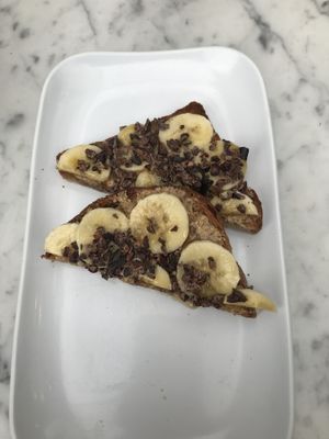 Delicious almond butter toast! at Fruitive - Palmer Alley in Washington