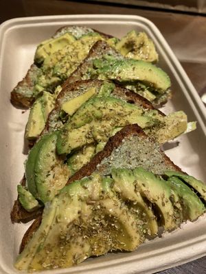 Avocado toast with pesto at Fruitive - Palmer Alley in Washington