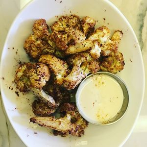 Fried cauliflower w/ Tihini sauce at B52 Cafe in Pittsburgh