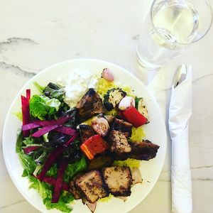 Kabob w/seitan  at B52 Cafe in Pittsburgh