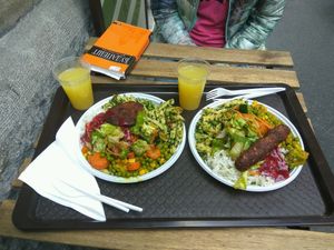 Two portions  at Ganesha Vega Etelbar in Budapest