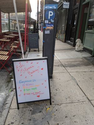 Sign at Erin McKenna's Bakery in New York City