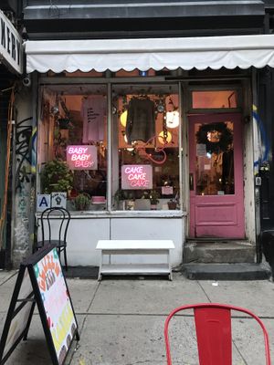 Store front  at Erin McKenna's Bakery in New York City