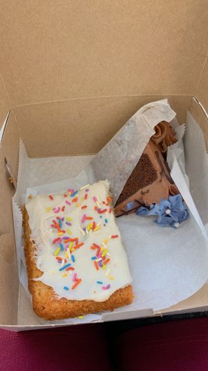 blondie with buttercream  at Erin McKenna's Bakery in New York City