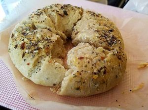 everything bagel! at Erin McKenna's Bakery in New York City