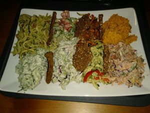 Mixed plate  at Veggie Nyers in Budapest