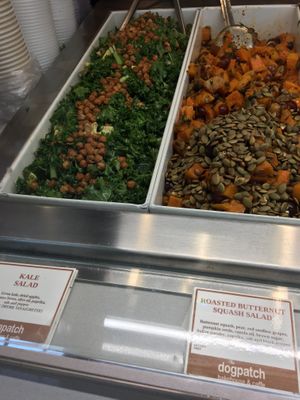 Kale chickpea salad and sweet potato salad at SFO - Dogpatch Bakehouse and Caffee - T1 & 3 in South San Francisco