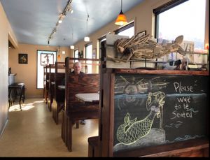 dining room at The Little Mermaid Cafe in Homer