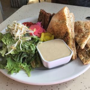 falafel platter  at The Little Mermaid Cafe in Homer