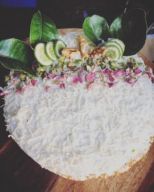 pandan coconut cake at Kats Snacks in Perth