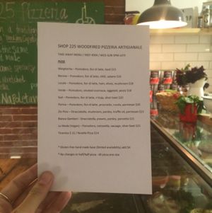 menu  at Shop 225 Pizzeria in Pascoe Vale South