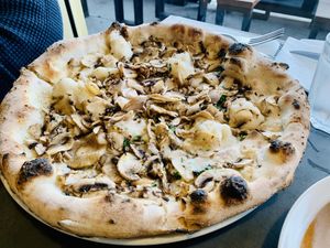 Mushroom, truffle oil vegan cheese pizza vegan   at Shop 225 Pizzeria in Pascoe Vale South