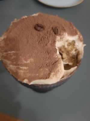 Vegan tiramisu yumm at Shop 225 Pizzeria in Pascoe Vale South